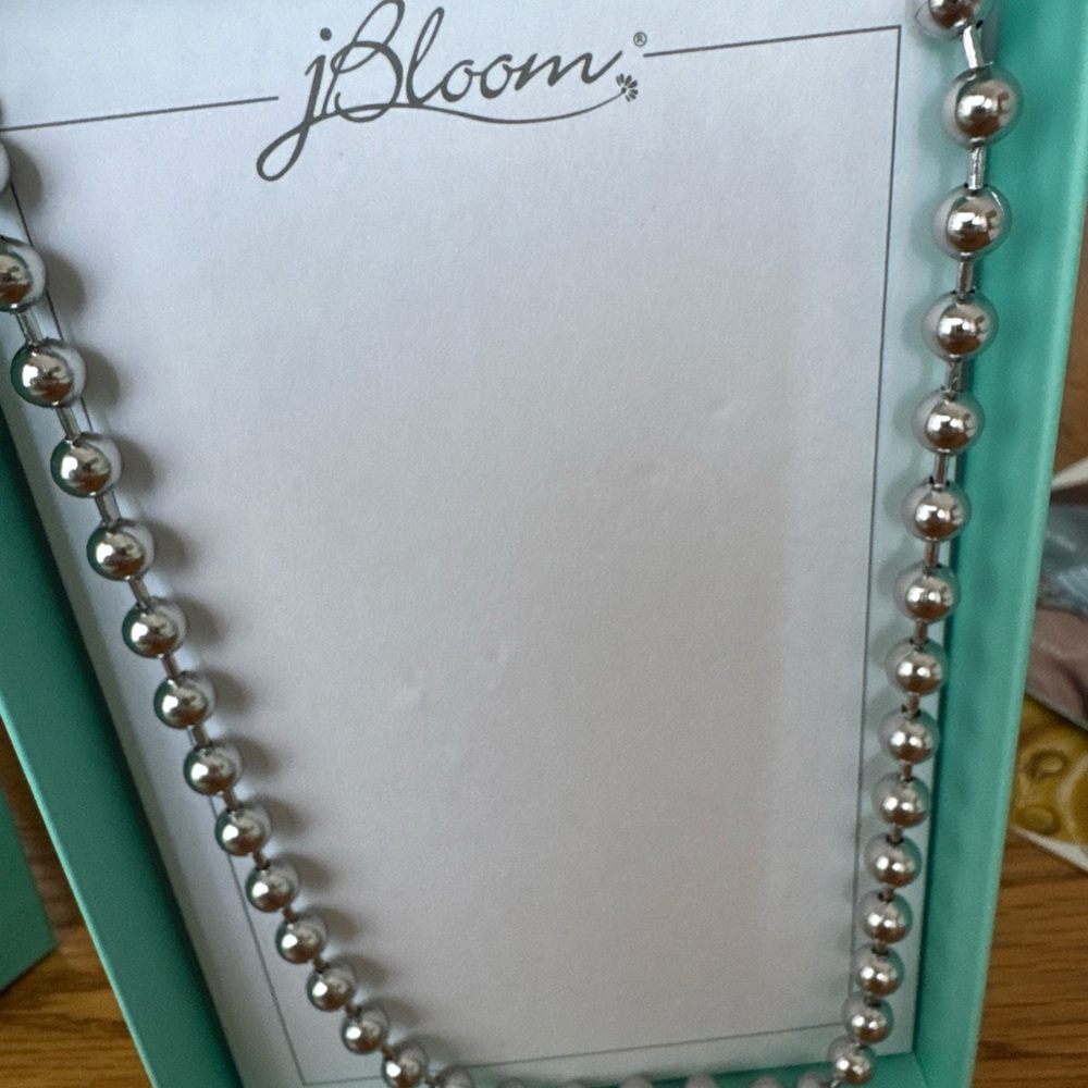 jBloom Design Fashion Trendy Jewelry Beckett Silver Beaded Stainless Necklace